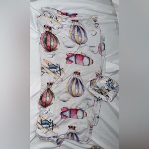 Posh Peanut Swaddle and Hat Set GUC